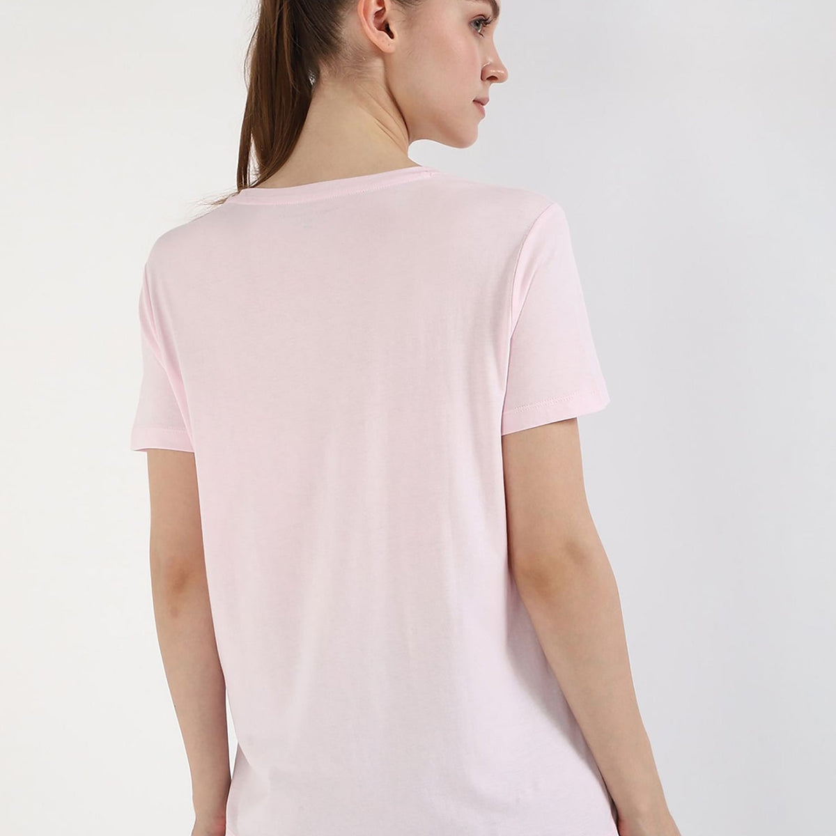 TOMMY HILFIGER Printed Regular Fit T-Shirt baby pink size M