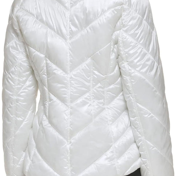 Guess Women's Puff Sleeve Quilted large