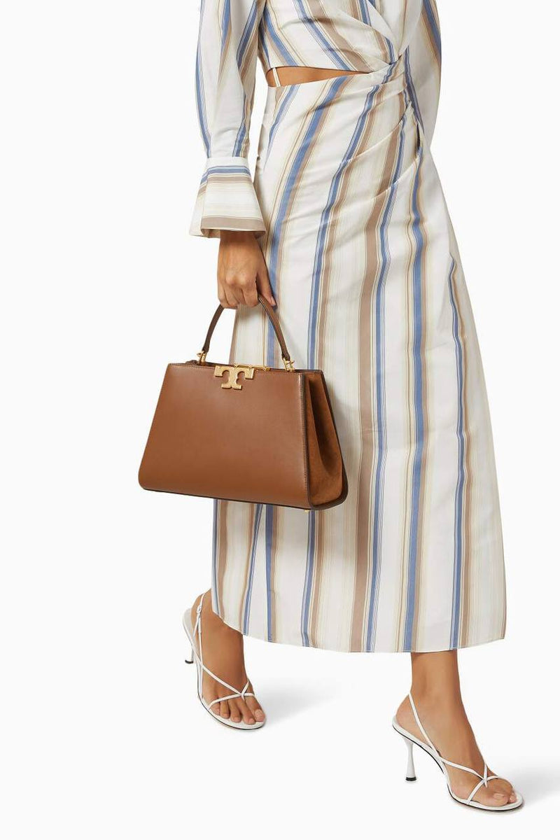 Tory Burch Eleanor Satchel IN Brown