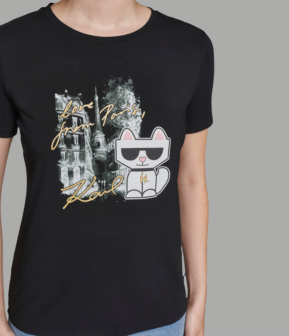 CHOUPETTE IN PARIS TEE KARL LAGERFELD size M