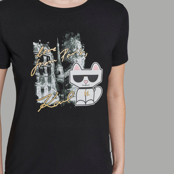 CHOUPETTE IN PARIS TEE KARL LAGERFELD size M