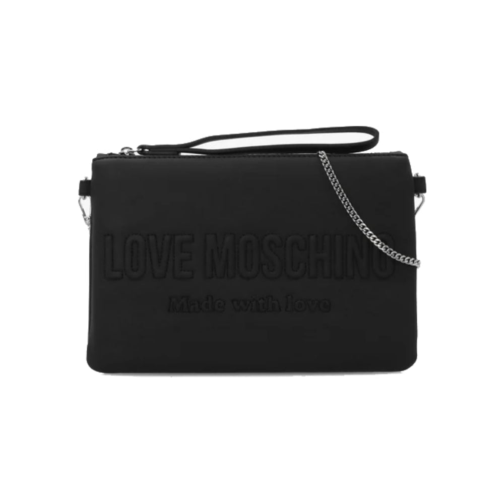 Love Moschino Signature Logo Nero Shoulder Bag in Black