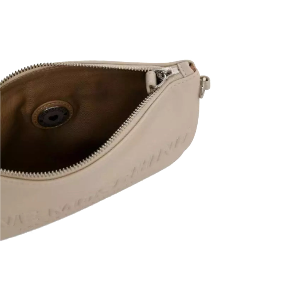 Love Moschino Signature Logo Nero Shoulder Bag in Beige