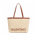 Valentino Bags Maiam Tote Bag in Naturale / Cuoio