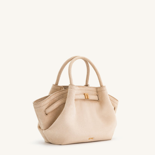JW PEI
Hana Mini Faux Suede Tote Bag - off white