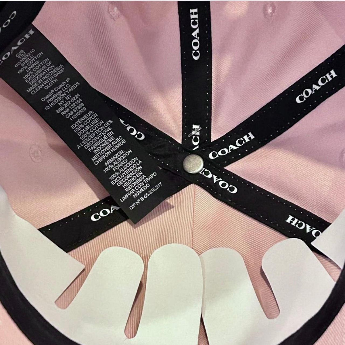 Coach Women’s Embroidered Baseball Hat in Pink