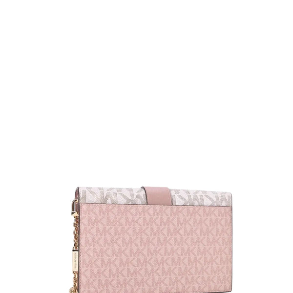Micheal Kors Crossbody Bag with Chain in Pink