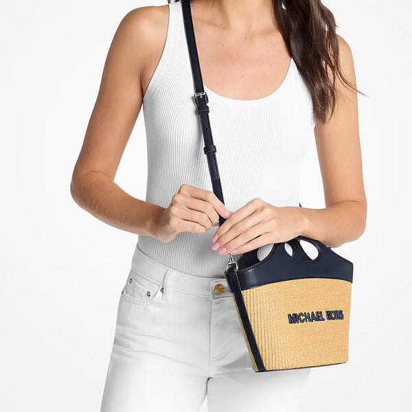 MICHAEL KORS Tatum Medium Woven Convertible Crossbody Bag