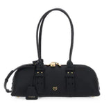 Pinko Escape Horizontal Small Leather Bag in Black