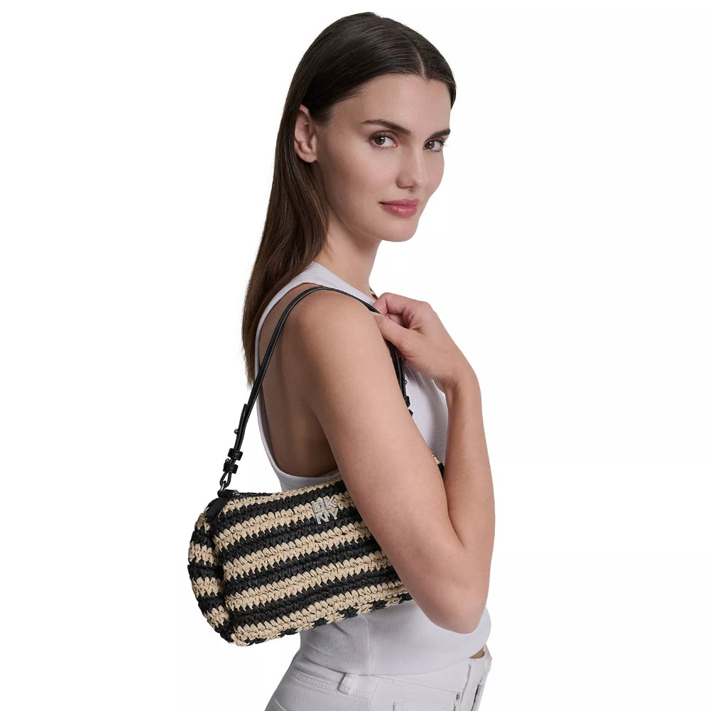 DKNY REMY TZ SHOULDER BAG - Handbag - black/beige