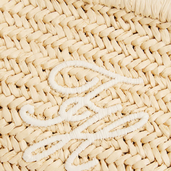 Tommy Hilfiger Braided Clutch Bag Natural Rafia