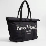 River Island Black Roll Top Holdall Bag