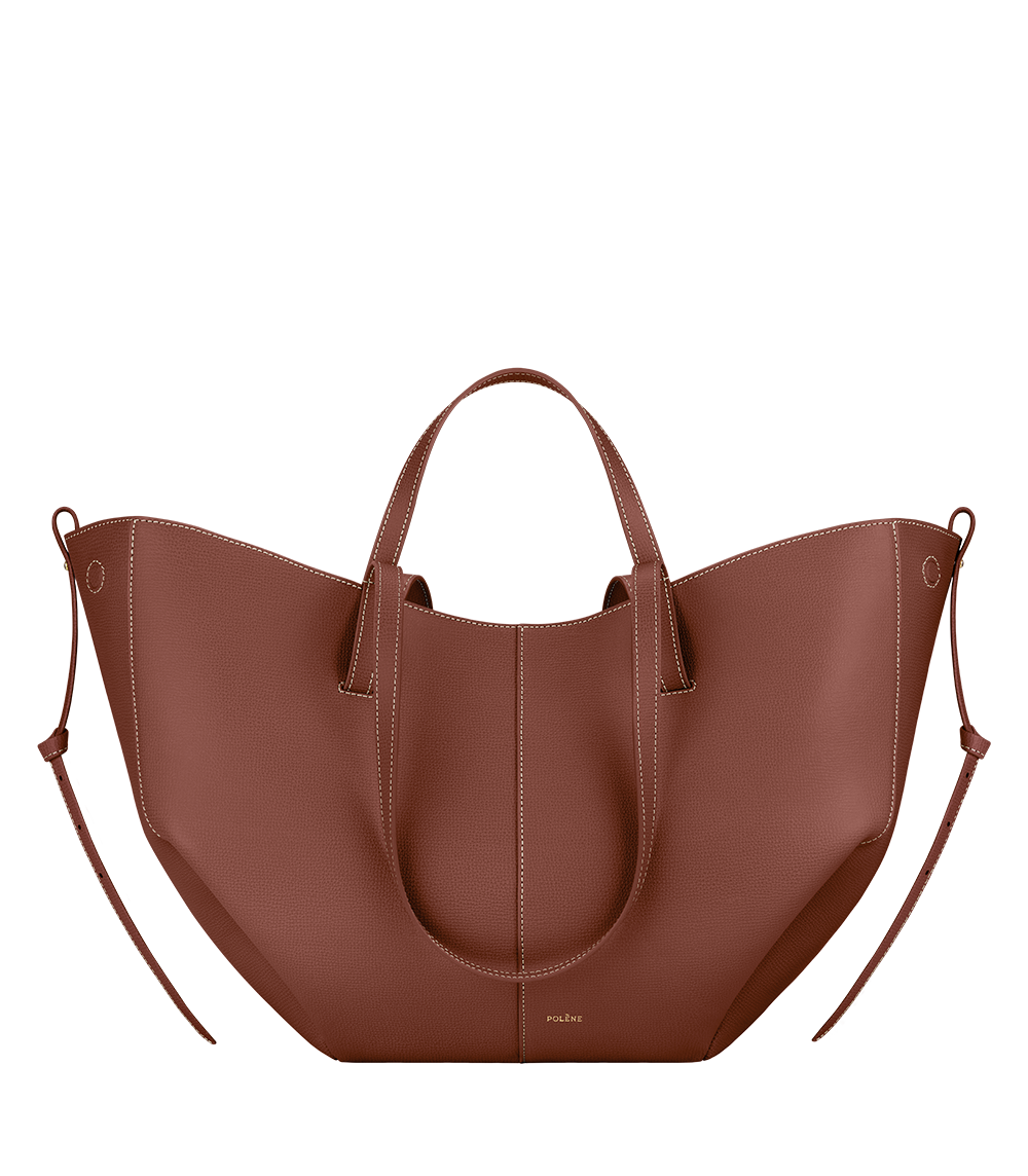 Polene Cyme edition textured cognac