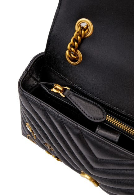 LADY LOVE BAG PUFF MAGIC PINS – Black PINKO