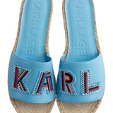 Karl Lagerfeld Caine Platform Slipper In Baltic Blue size 6.5
