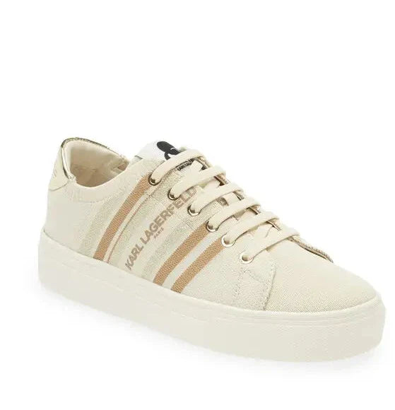 KARL LAGERFELD PARIS 
Cyrilla Knit Sneaker - Ecru size 36