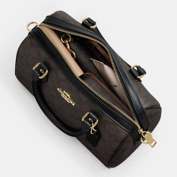 Coach Rowan Satchel Bag In Signature Canvas