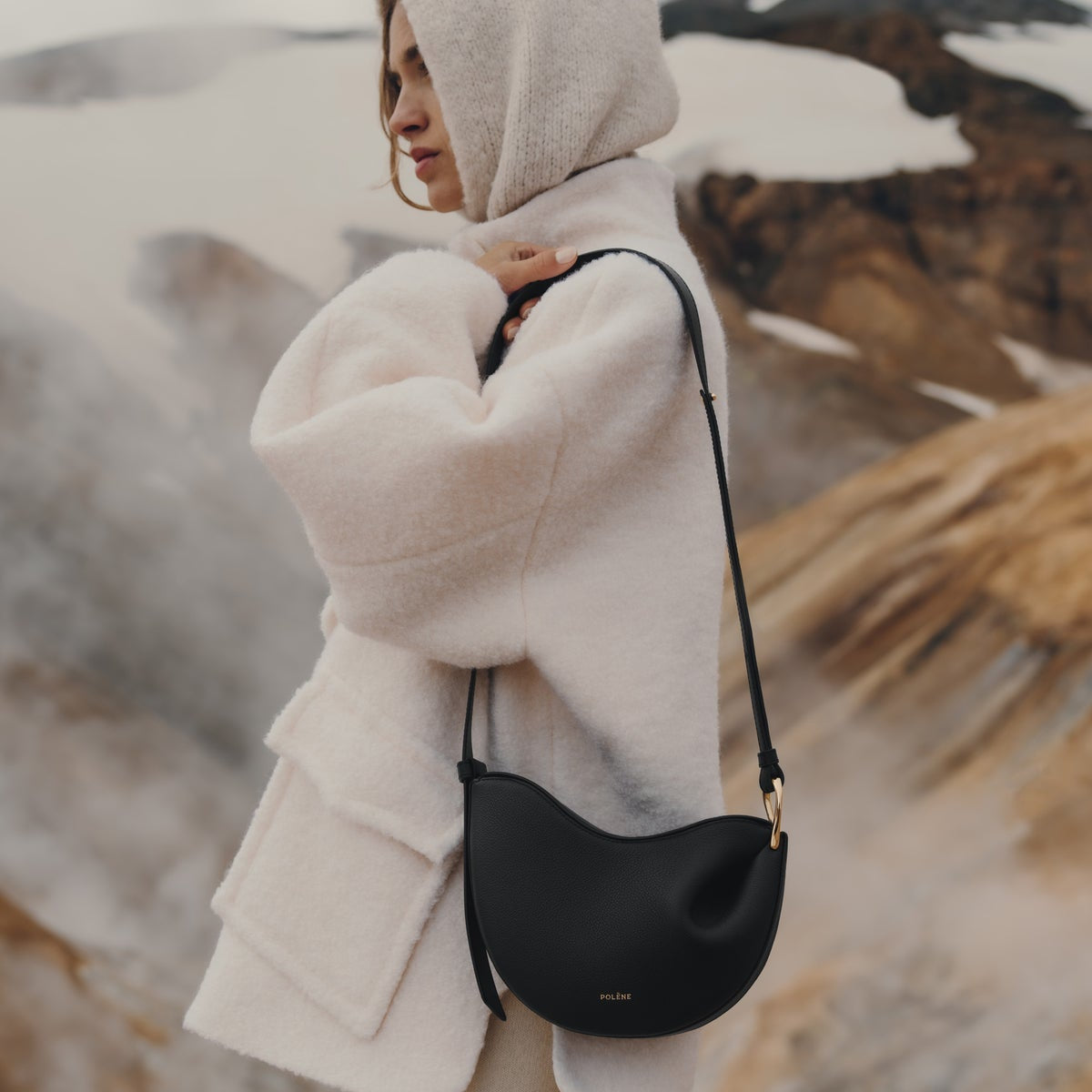 Polene Tonca EDITION TEXTURED BLACK