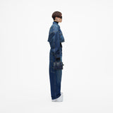 Marc Jacobs The Denim Printed Leather Micro Tote Bag