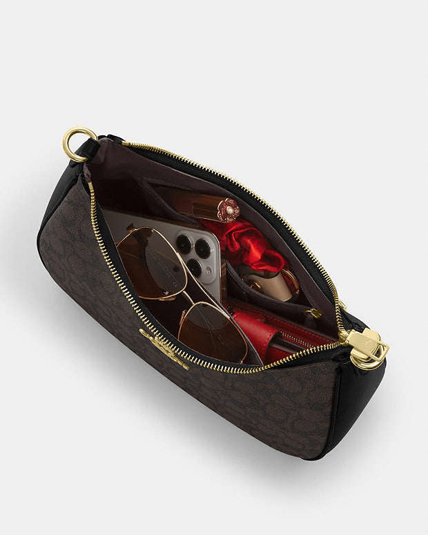 Coach Teri Hobo Bag In Signature Canvas