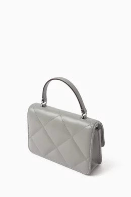 Tory Burch Kira Mini Bag with a Diamond-Patterned Quilted Design & Nappa Leather Chain