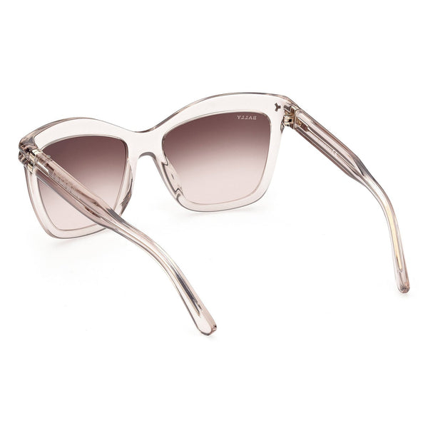 Bally 56mm Gradient Cat Eye Sunglasses in Shiny Beige /Gradient Brown