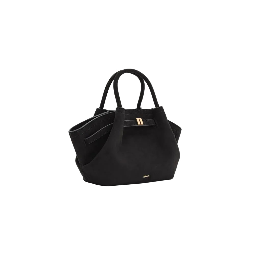 JW PEI Hana Suede Mini Tote Bag in Black