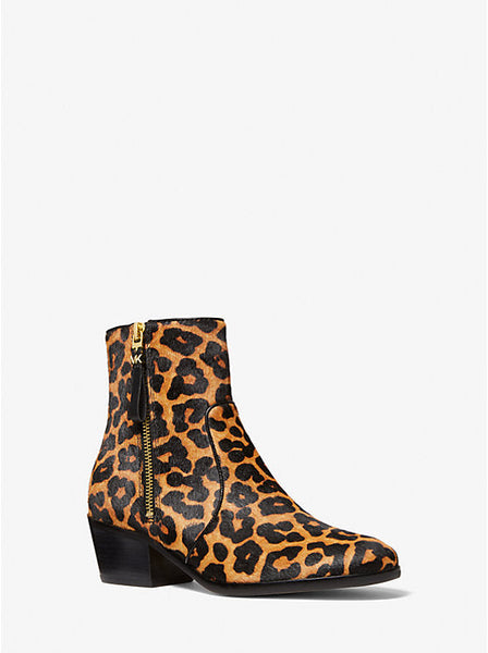 Michael Kors Sawyer Boot of Veal Hair with Leopard Print 7m