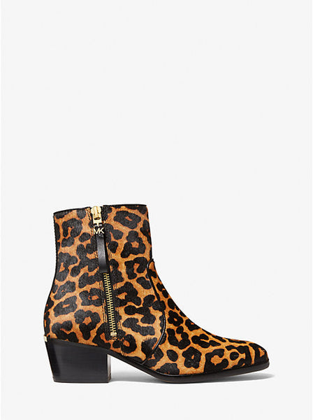 Michael Kors Sawyer Boot of Veal Hair with Leopard Print 7m