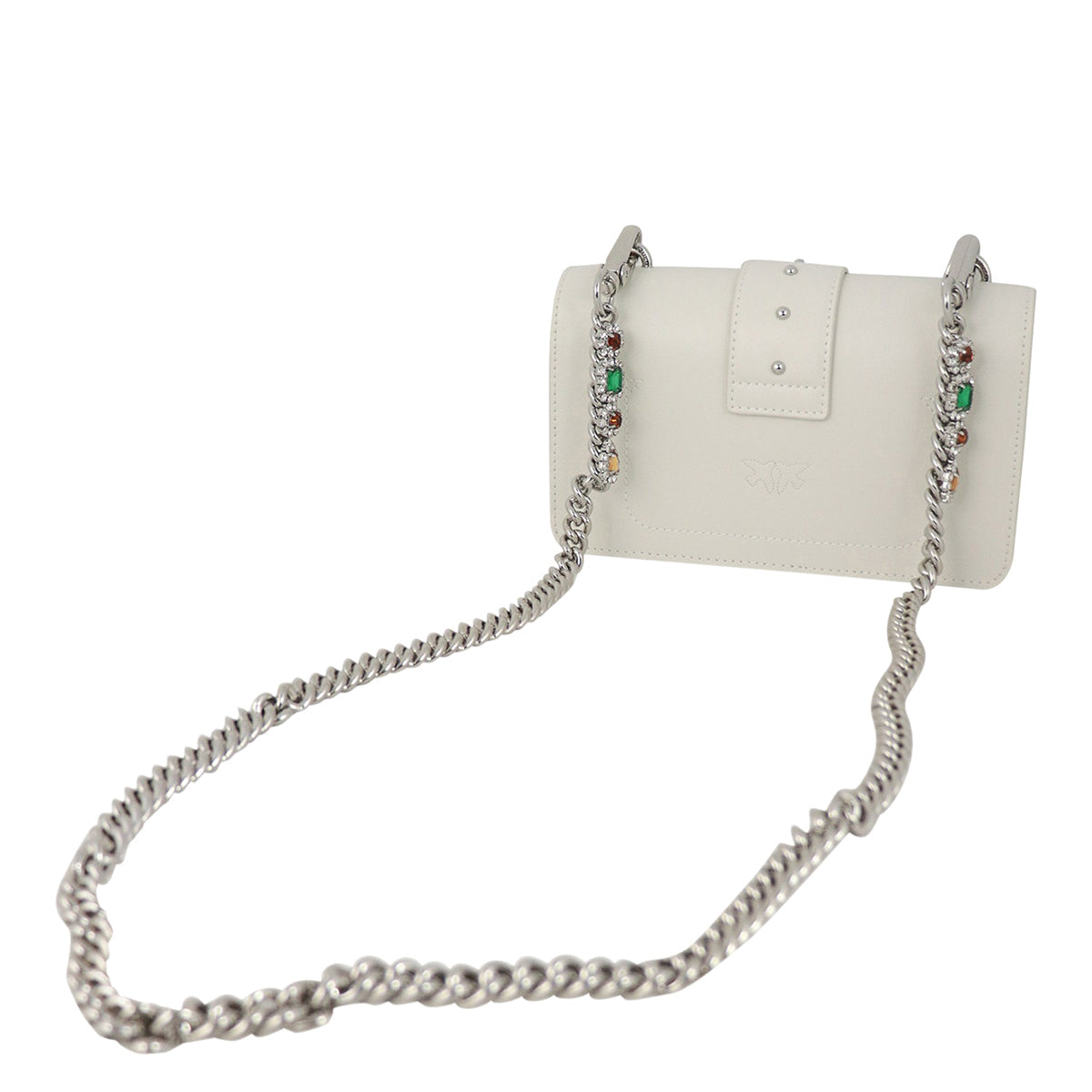 Pinko Mini Jewels white bag