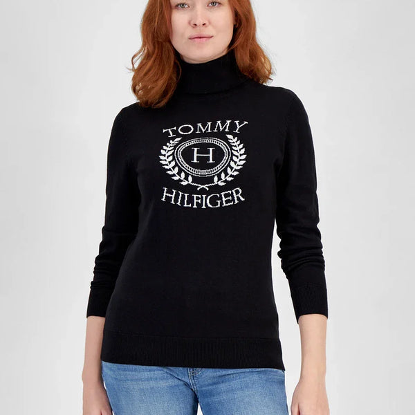 Tommy Hilfiger Women's Crest Stella Turtleneck Sweater medium