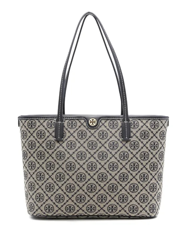Tory Burch Small T Monogram Zip Tote Bag