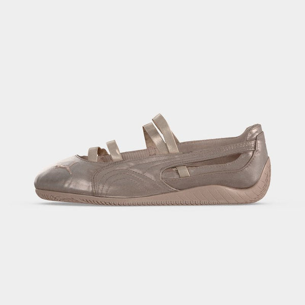 Puma SPEEDCAT BALLET - Ankle strap ballerina shoes - rose latte/silver-coloured size 37