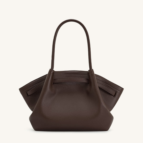 Hana Medium Tote Bag - Dark Brown