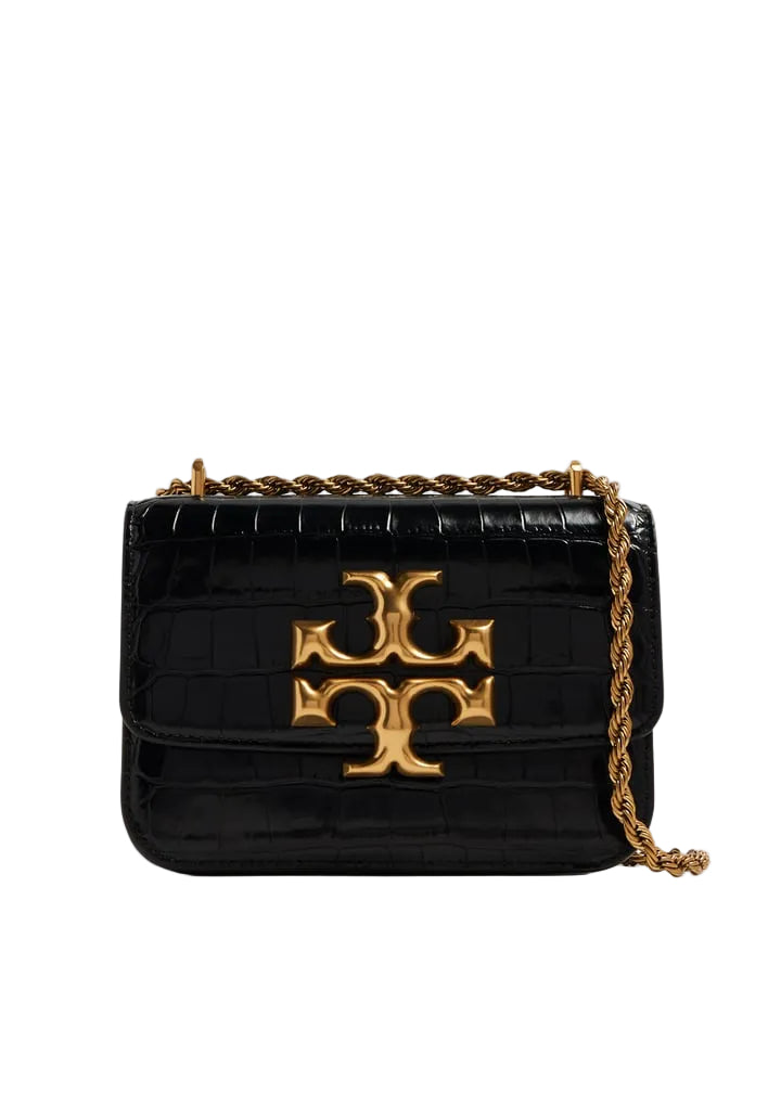 Tory Burch Small Eleanor Bag in Lizard Black