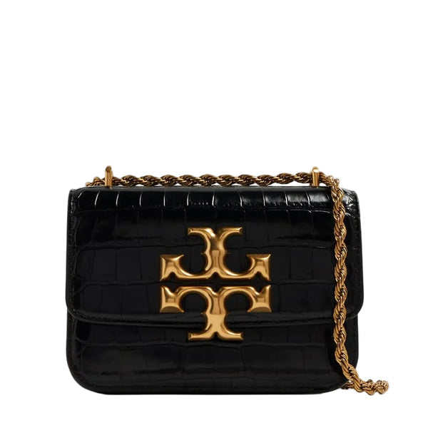 Tory Burch Small Eleanor Bag in Lizard Black