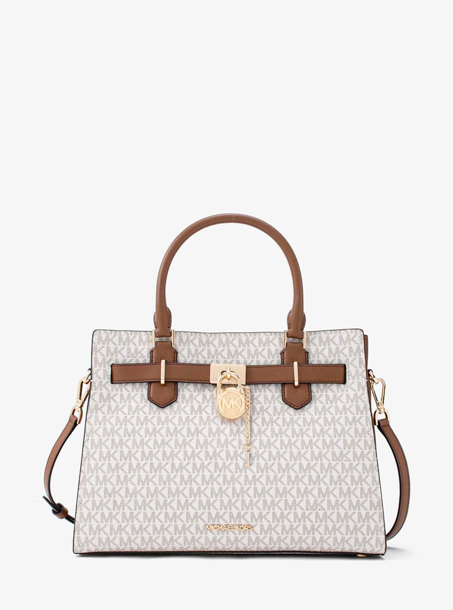 MICHAEL KORS OUTLET HAMILTON Satchel Medium - MK Signature