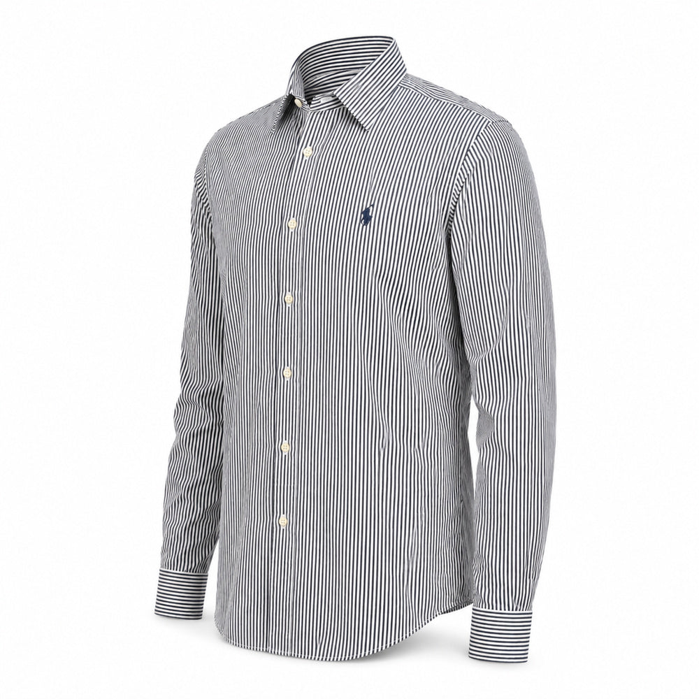 Polo Ralph Lauren Black & White Striped Long-Sleeve Shirt