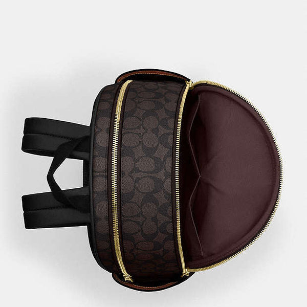 Coach Court Backpack In Blocked Signature Canvas