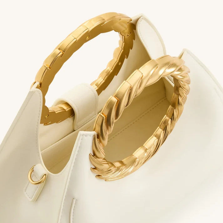 JW Pei Amiya Leaf Handle Sculpture Bag