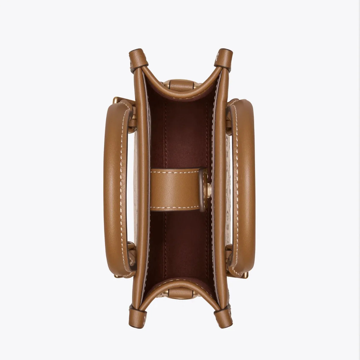 Tory Burch Mini Monogram Tote in Brown
