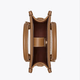 Tory Burch Mini Monogram Tote in Brown