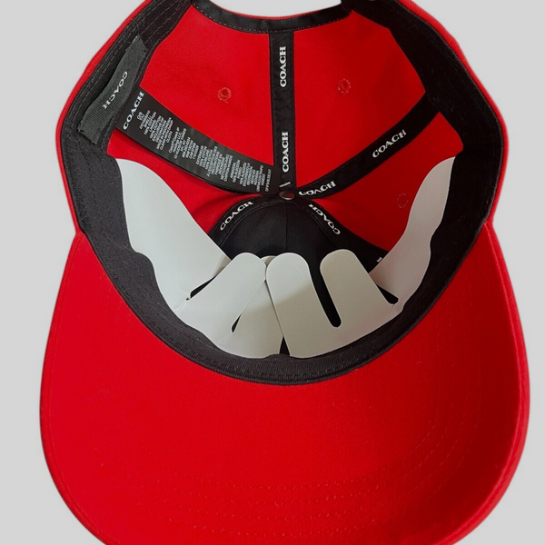 Coach Women’s Embroidered Baseball Hat in Red