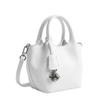 DKNY Handbag with Silver Charm in White