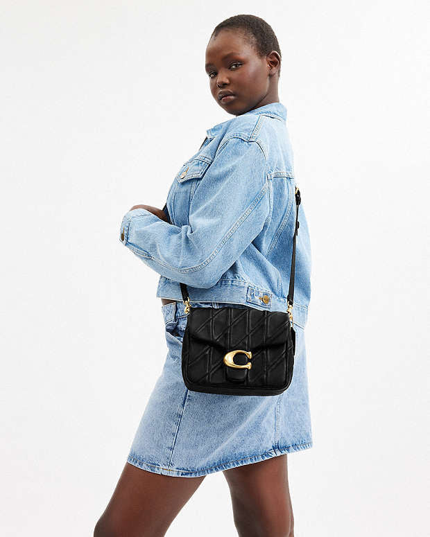 Coach Times Square Tabby Shoulder Bag with Quilting