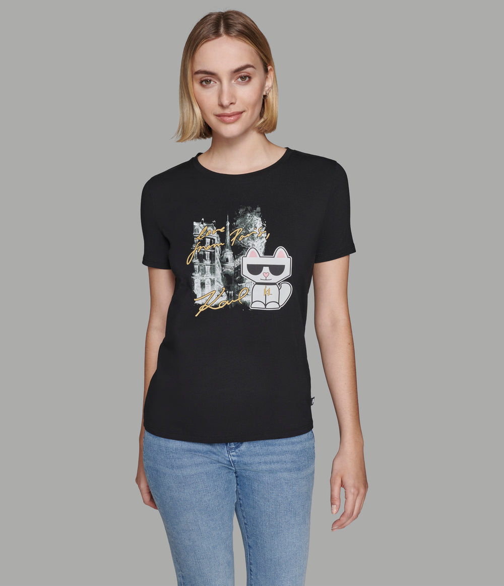 CHOUPETTE IN PARIS TEE KARL LAGERFELD size M
