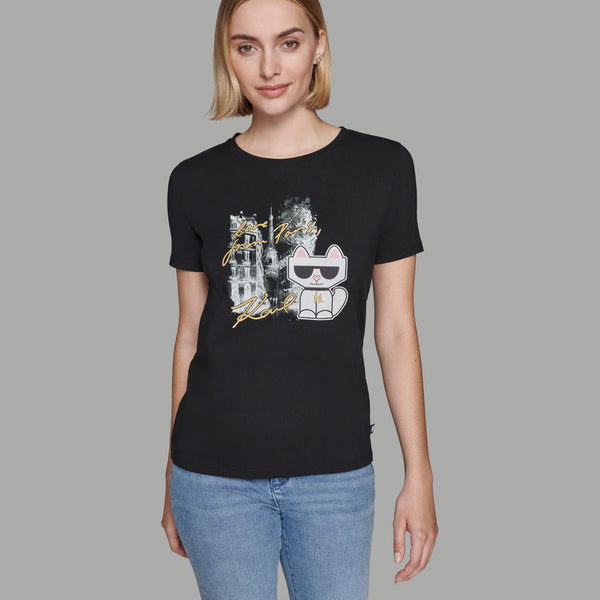 CHOUPETTE IN PARIS TEE KARL LAGERFELD size M