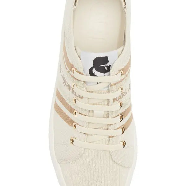KARL LAGERFELD PARIS 
Cyrilla Knit Sneaker - Ecru size 36