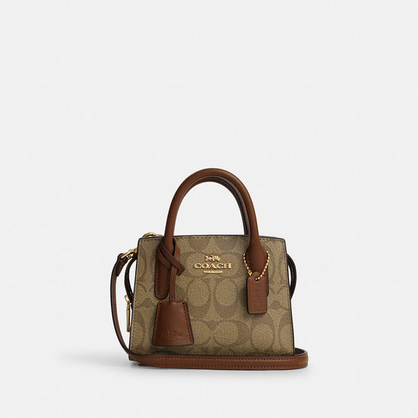 Coach Andrea Mini Carryall In Signature Canvas