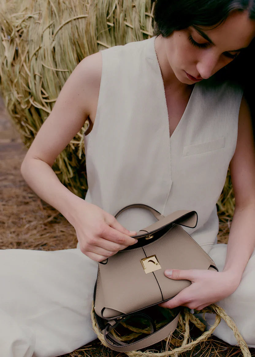 Polene Mokki Mini Edition Textured in Taupe